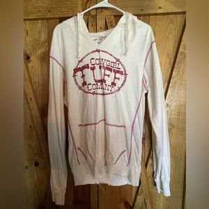 Cowgirl Tuff Hooded Long Sleeve Lg